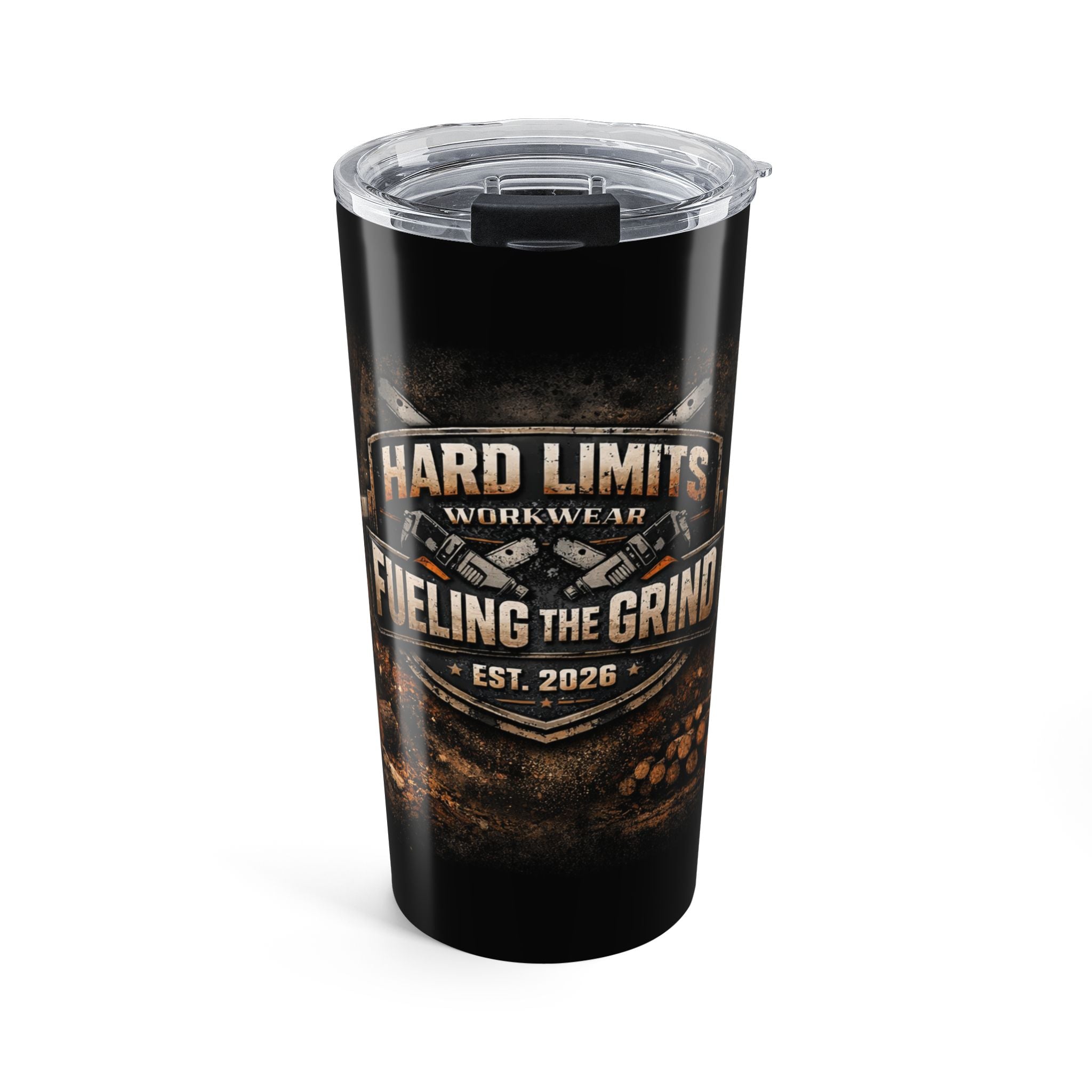 20oz 'Fueling The Grind' Workwear Tumbler - Insulated Coffee Travel Cup for Hardworking Trades