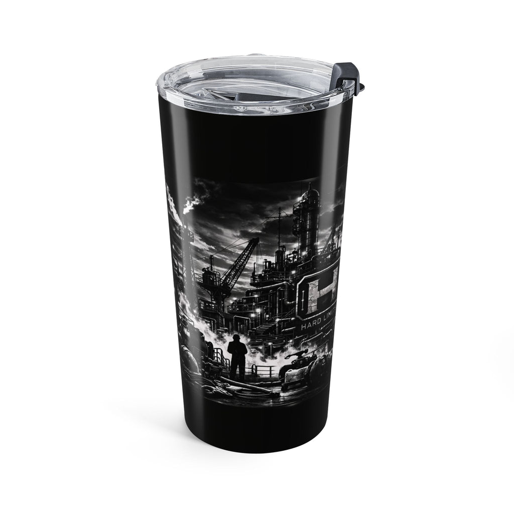 20oz Industrial Steel Tumbler — HLW Factory Scene Insulated Travel Cup