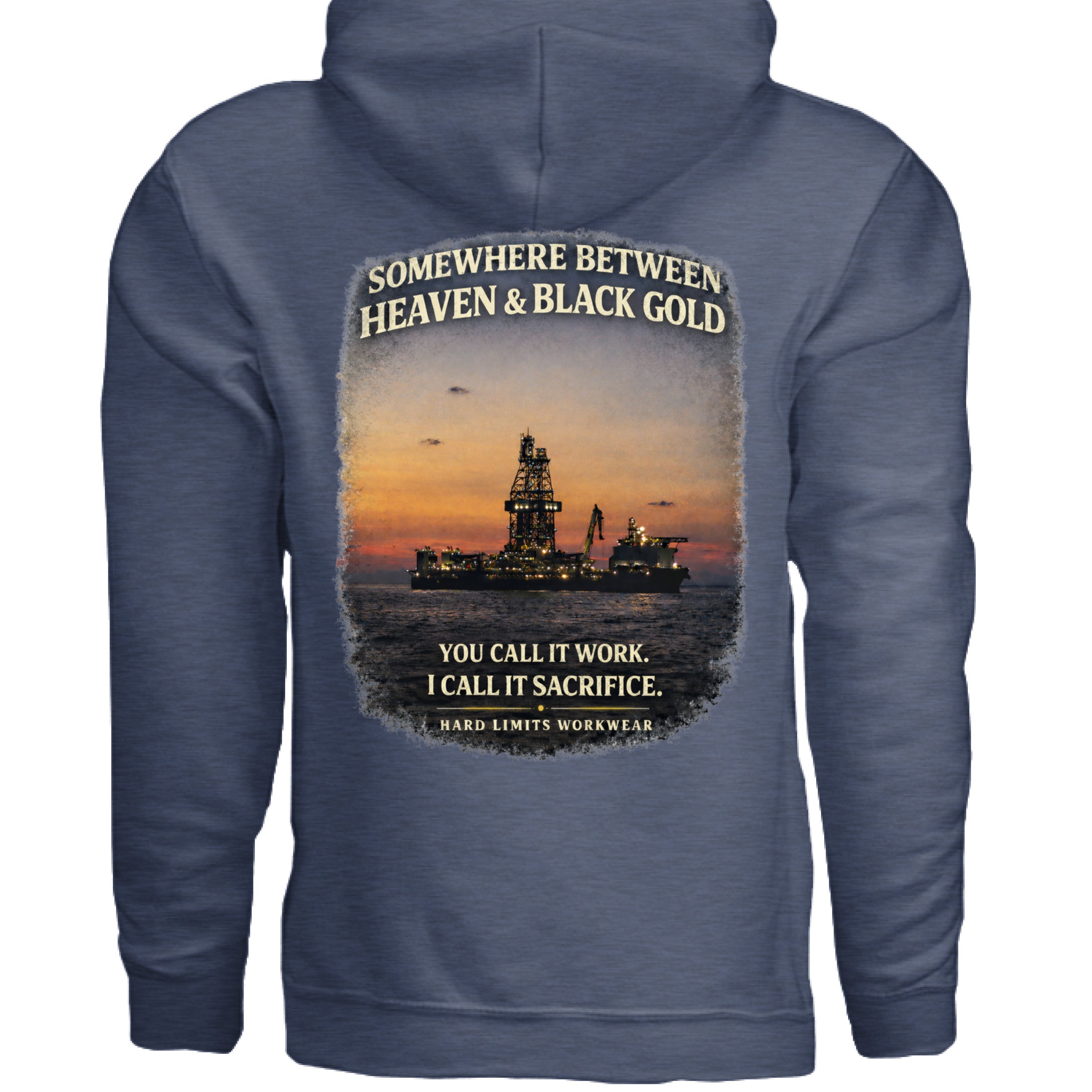 Heather Sport Dark Navy - BACK