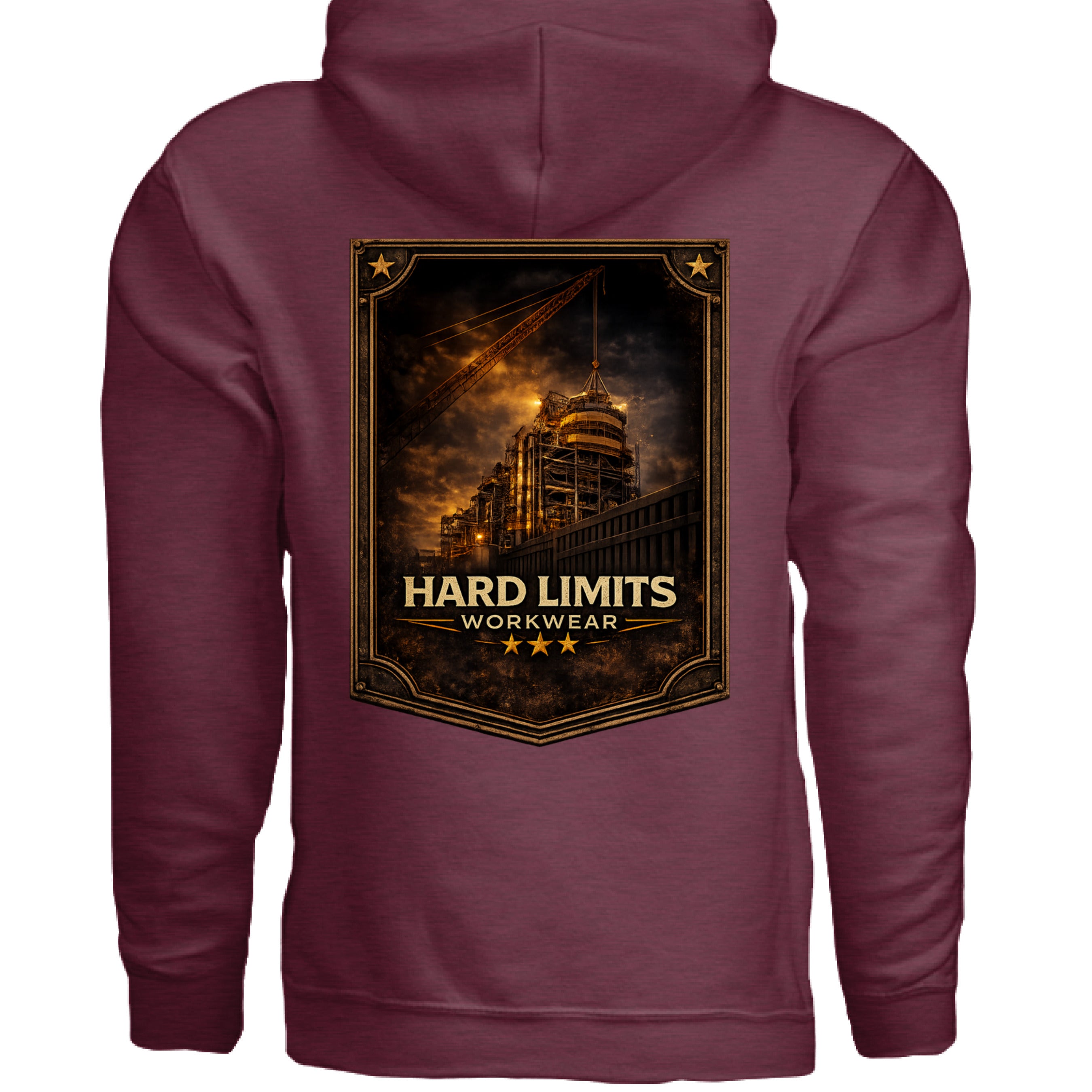 Heather Sport Dark Maroon - BACK
