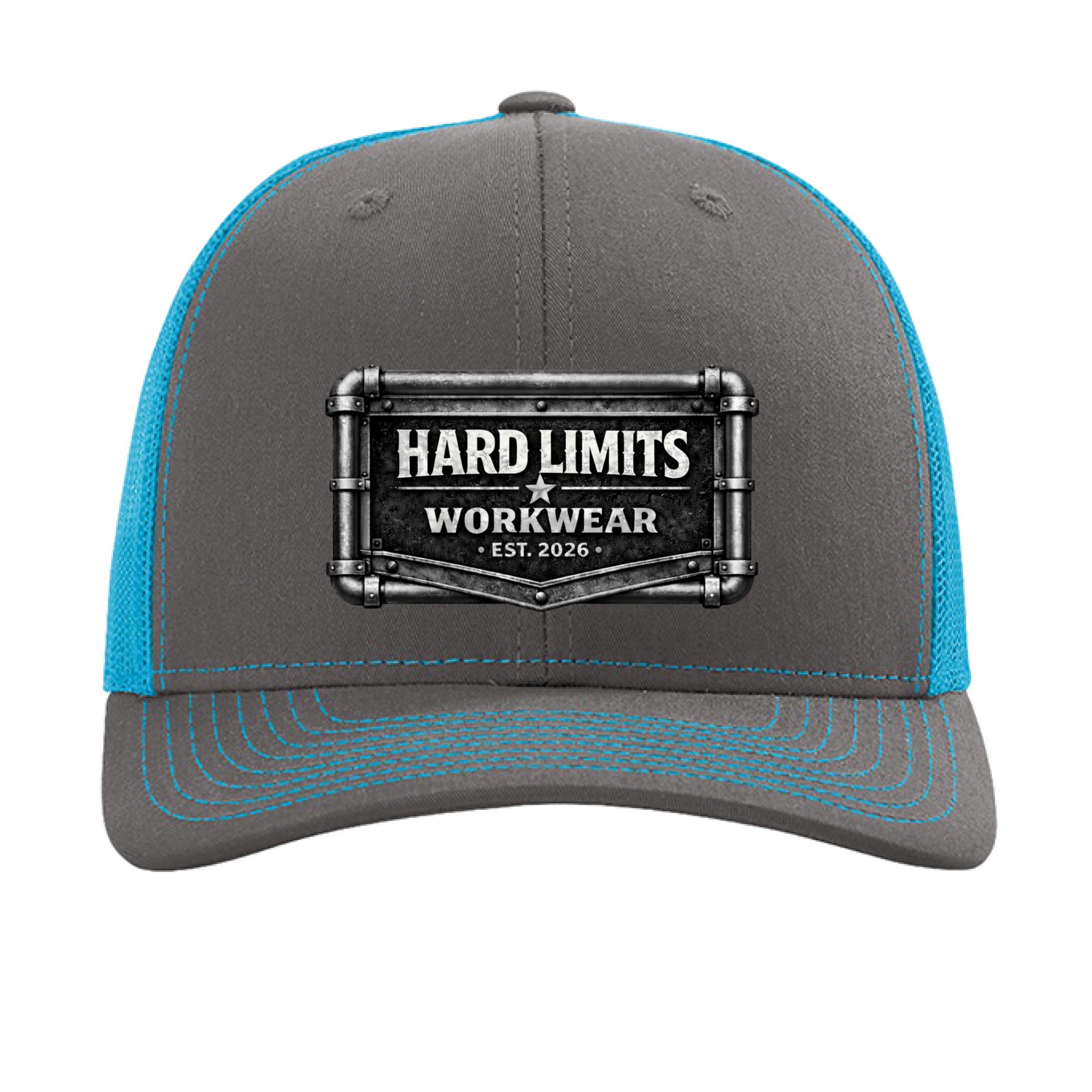 Charcoal/ Neon Blue - FRONT