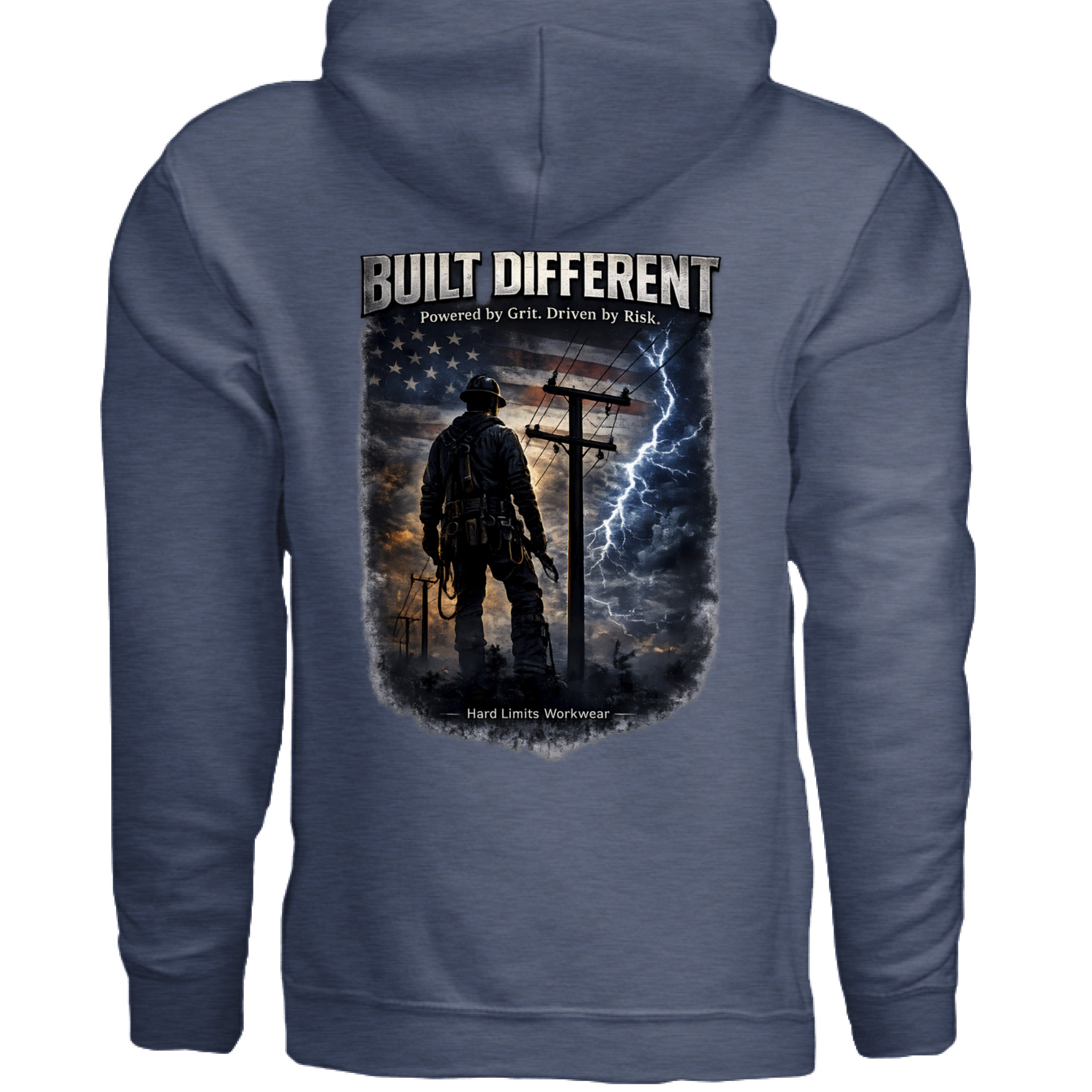 Heather Sport Dark Navy - BACK