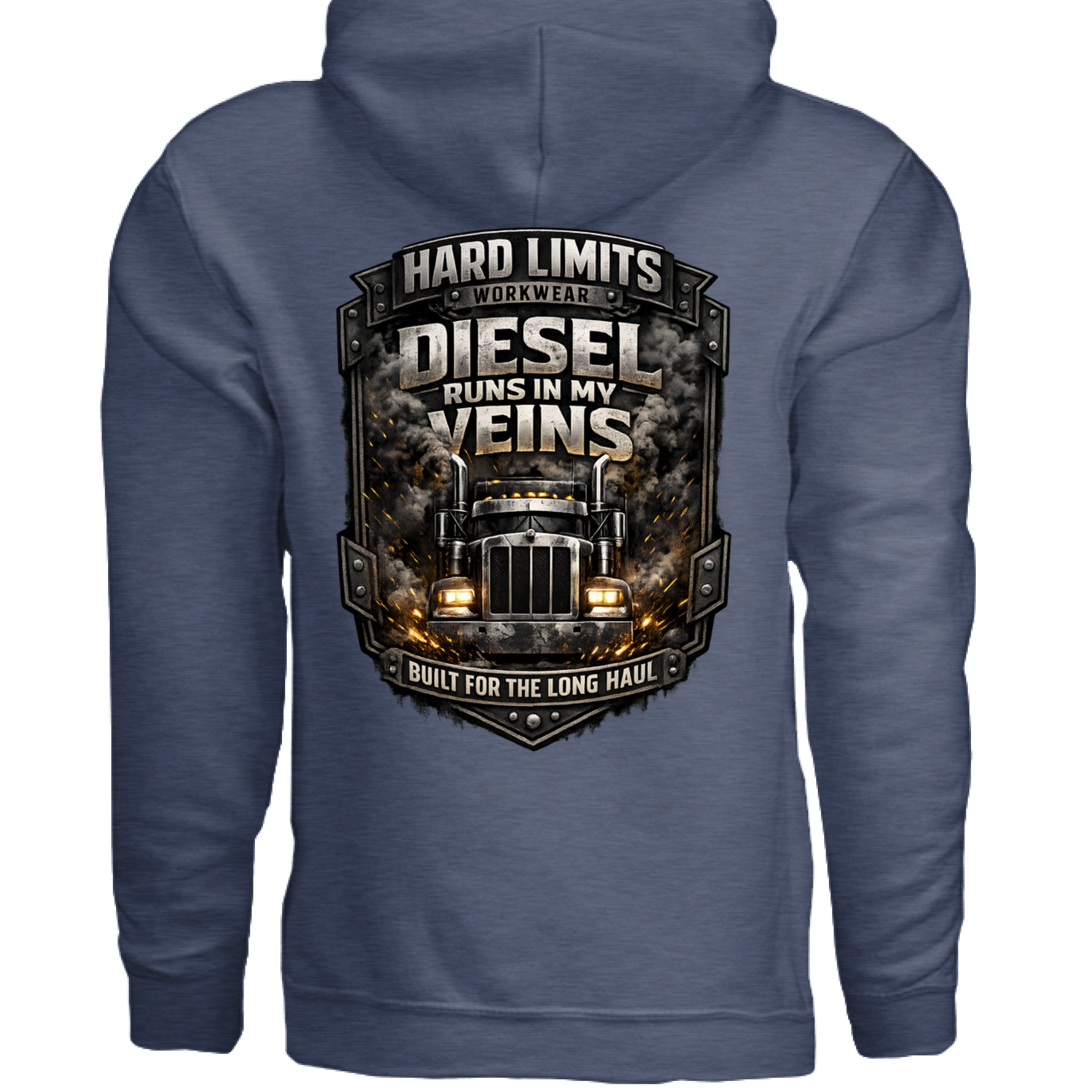 Heather Sport Dark Navy - BACK