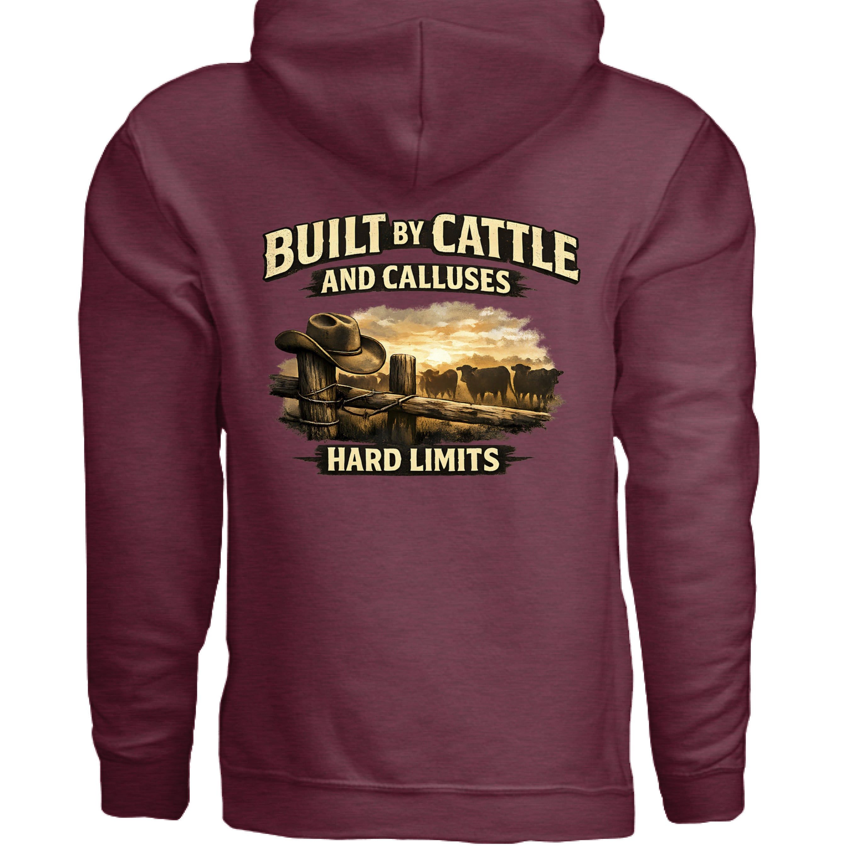 Heather Sport Dark Maroon - BACK