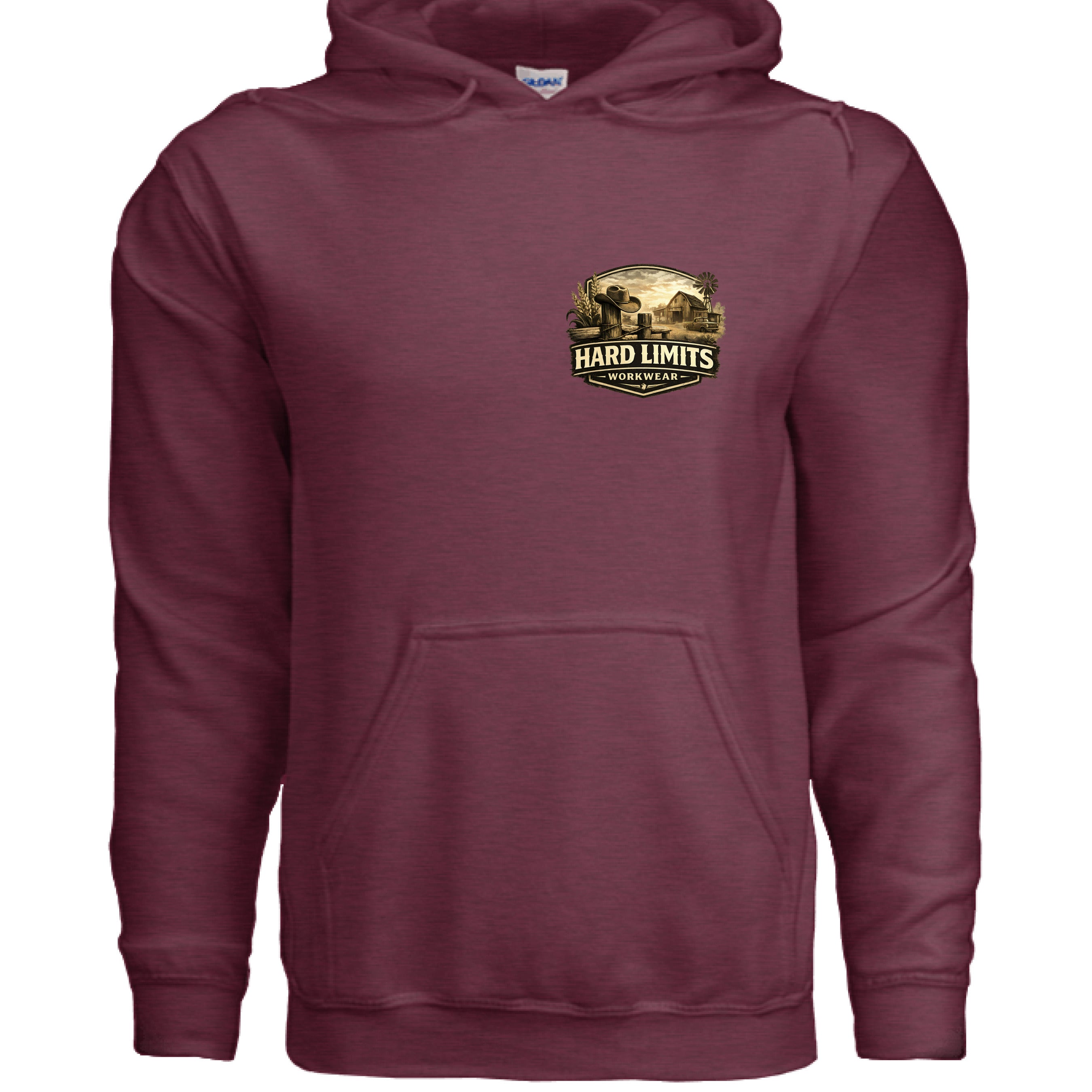 Heather Sport Dark Maroon - FRONT