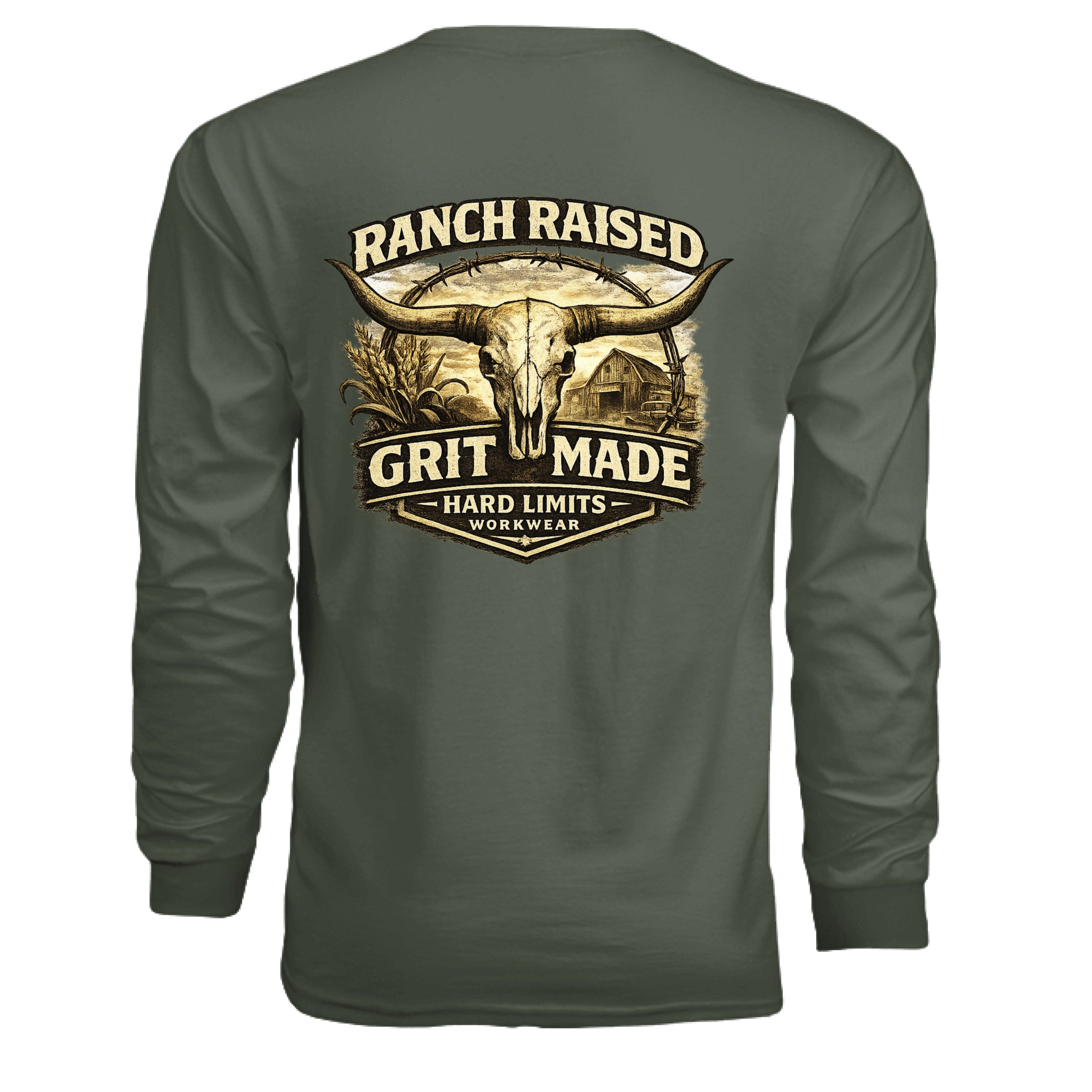 MILITARY GREEN - BACK