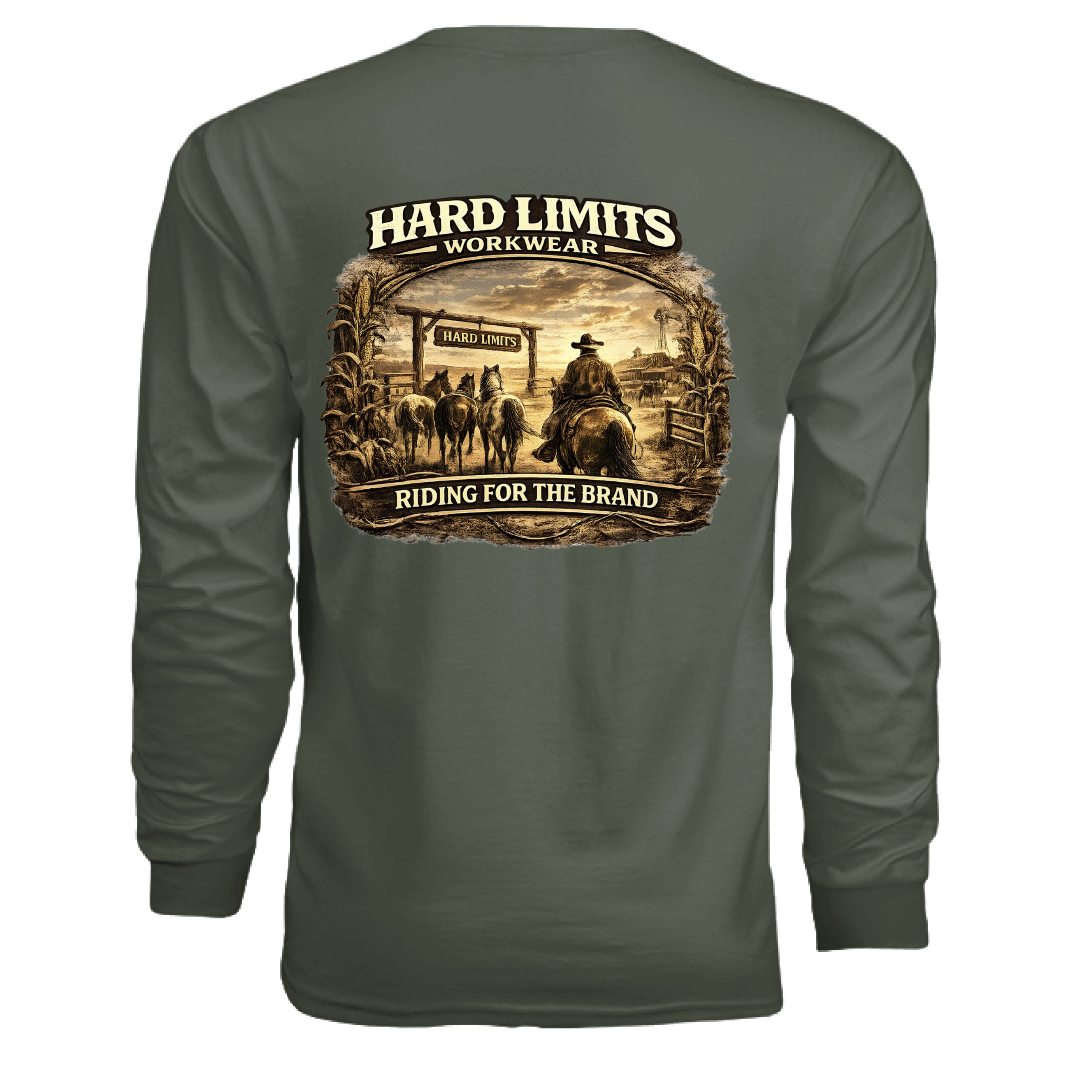 MILITARY GREEN - BACK