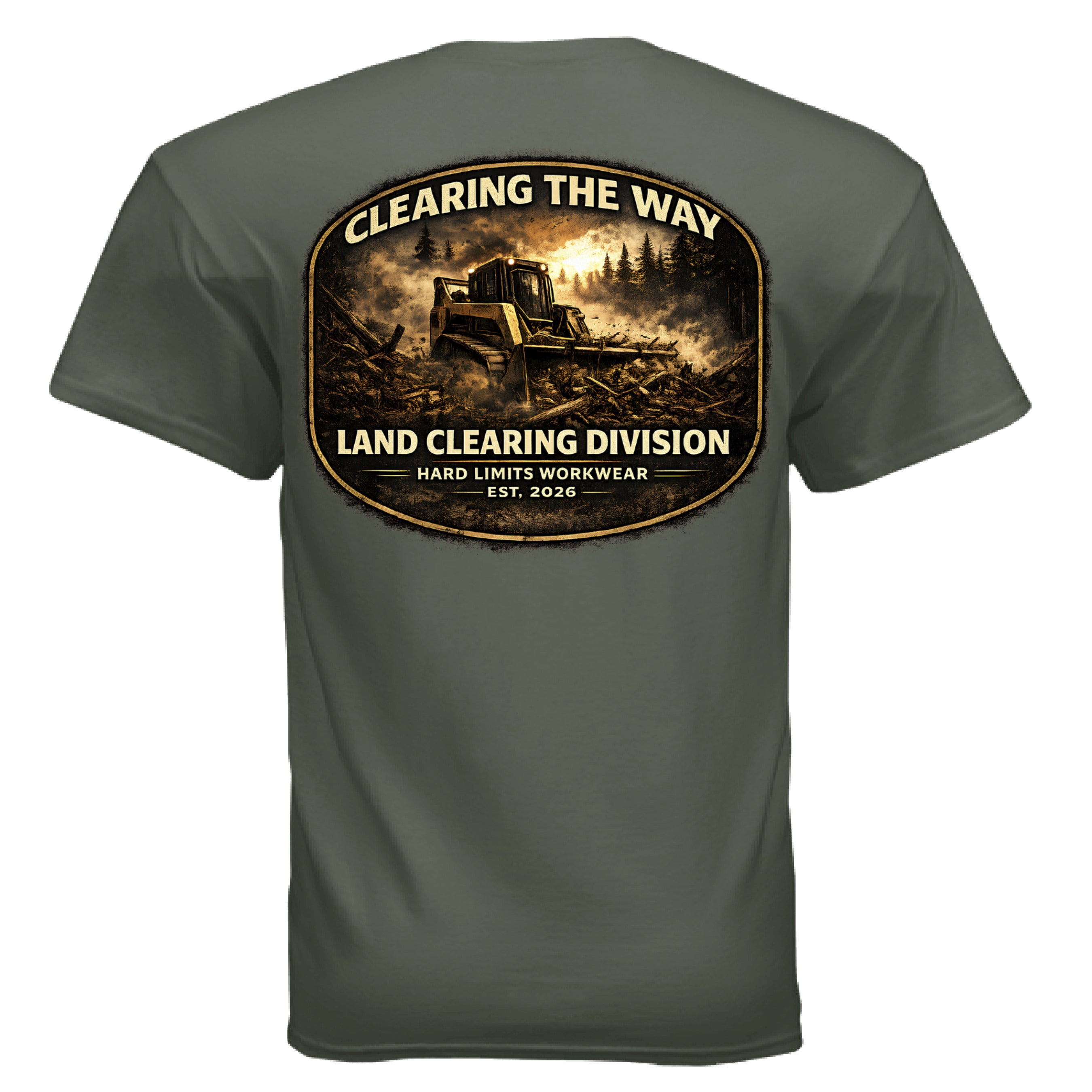 MILITARY GREEN - BACK