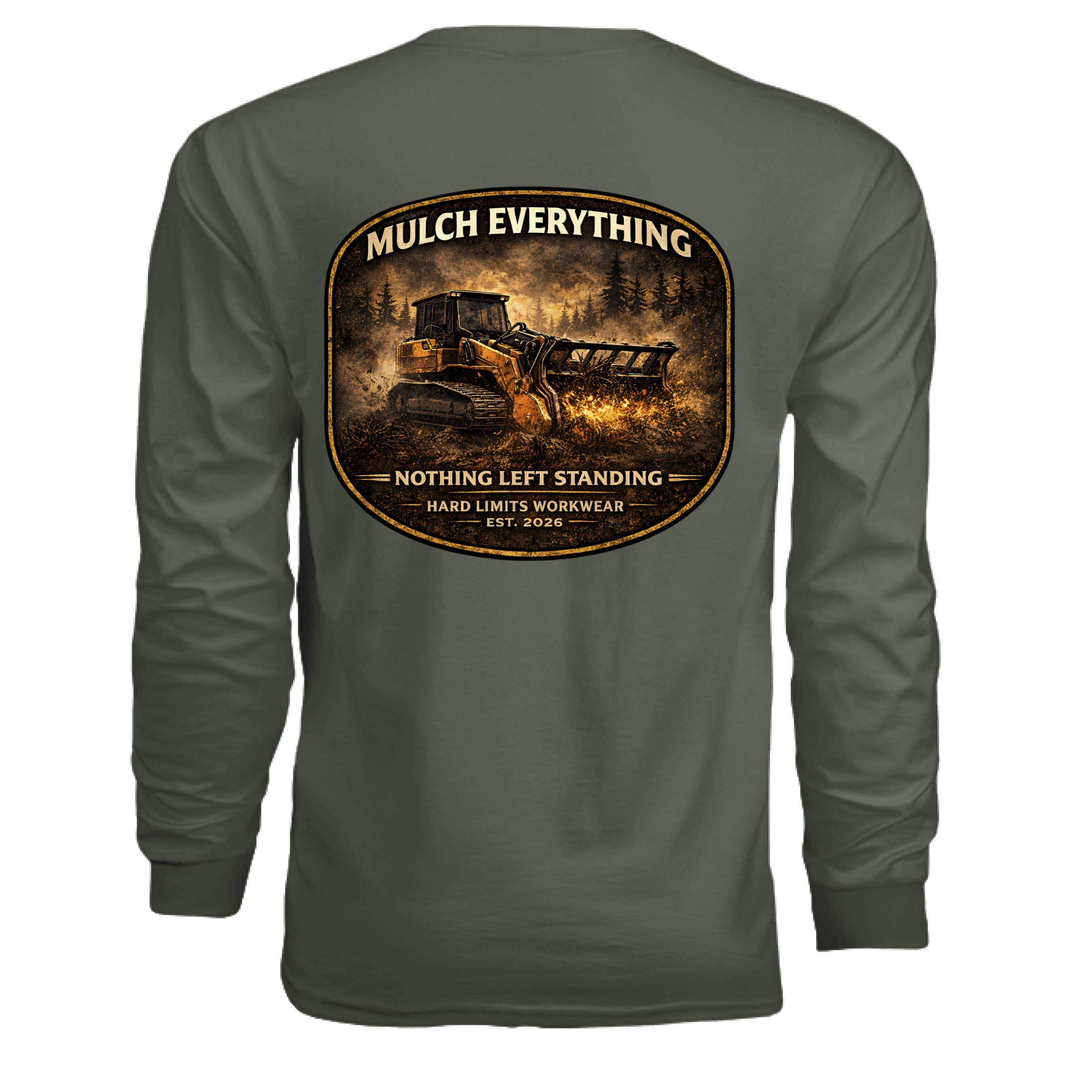 MILITARY GREEN - BACK