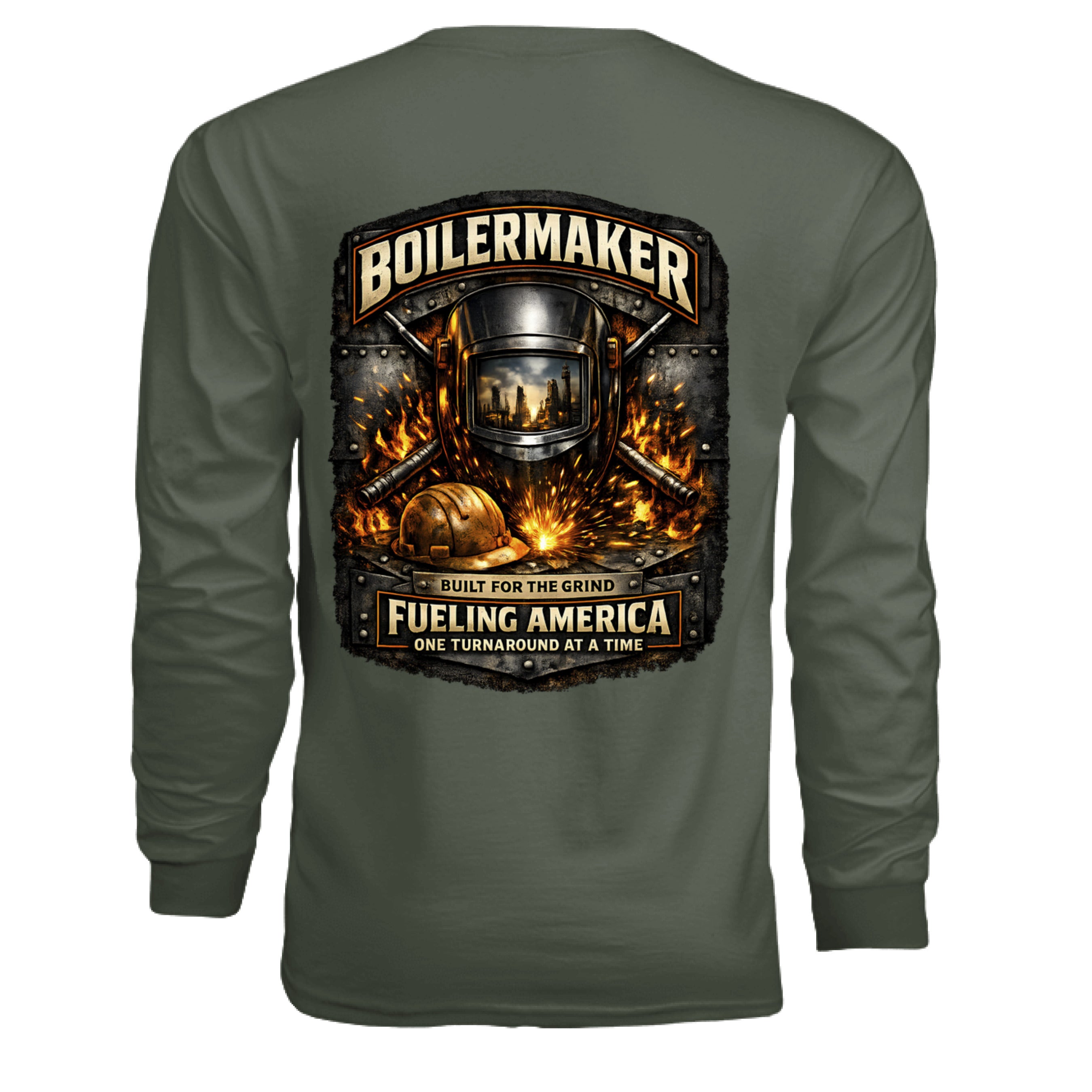 MILITARY GREEN - BACK