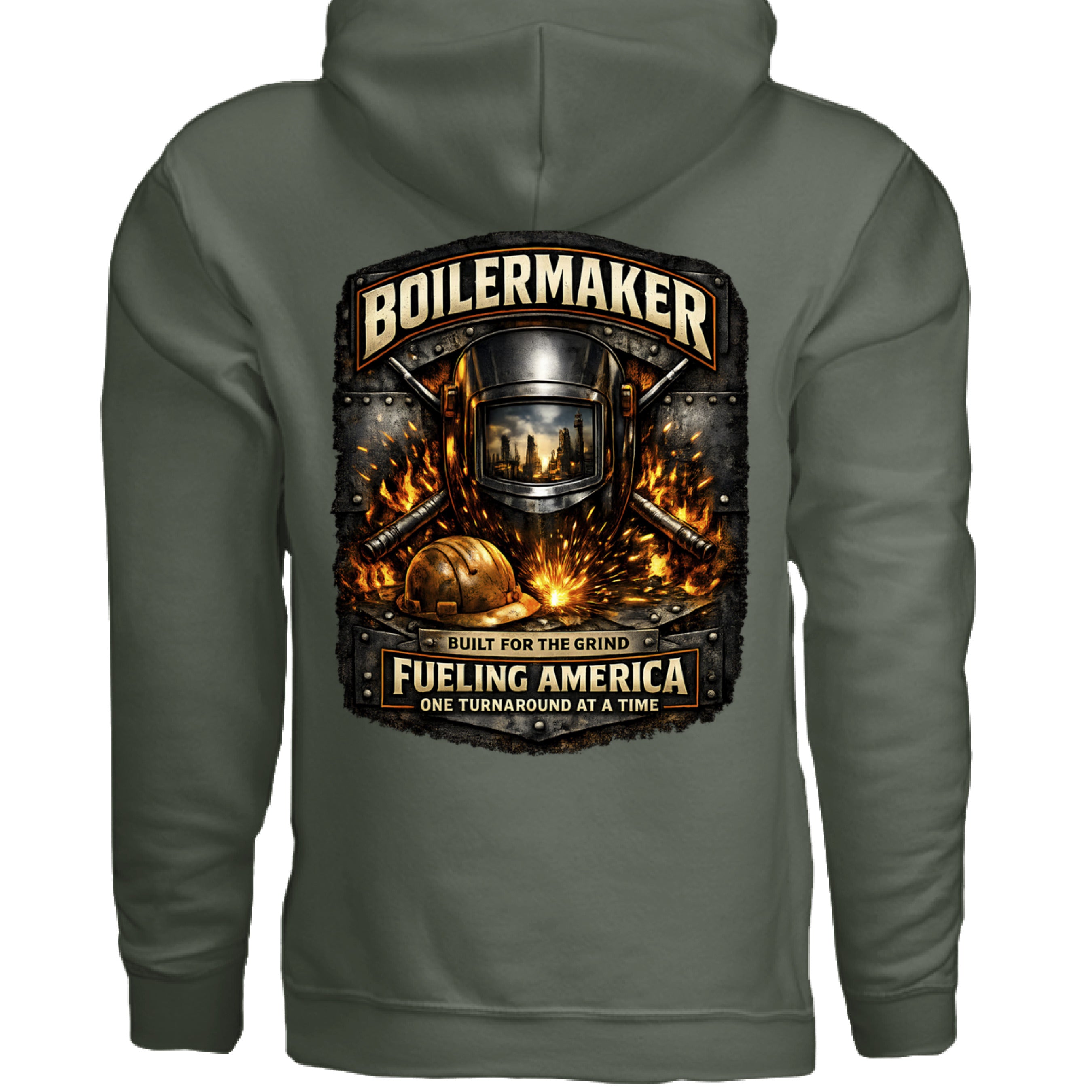 MILITARY GREEN - BACK